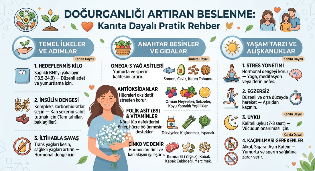 Doğurganlığı Artıran Beslenme: Kanıta Dayalı Pratik Rehber
